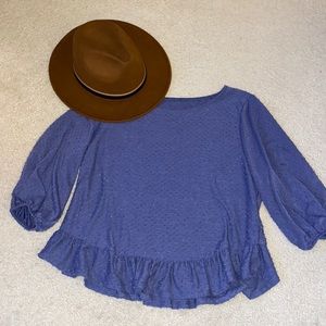 Bubble sleeve blouse